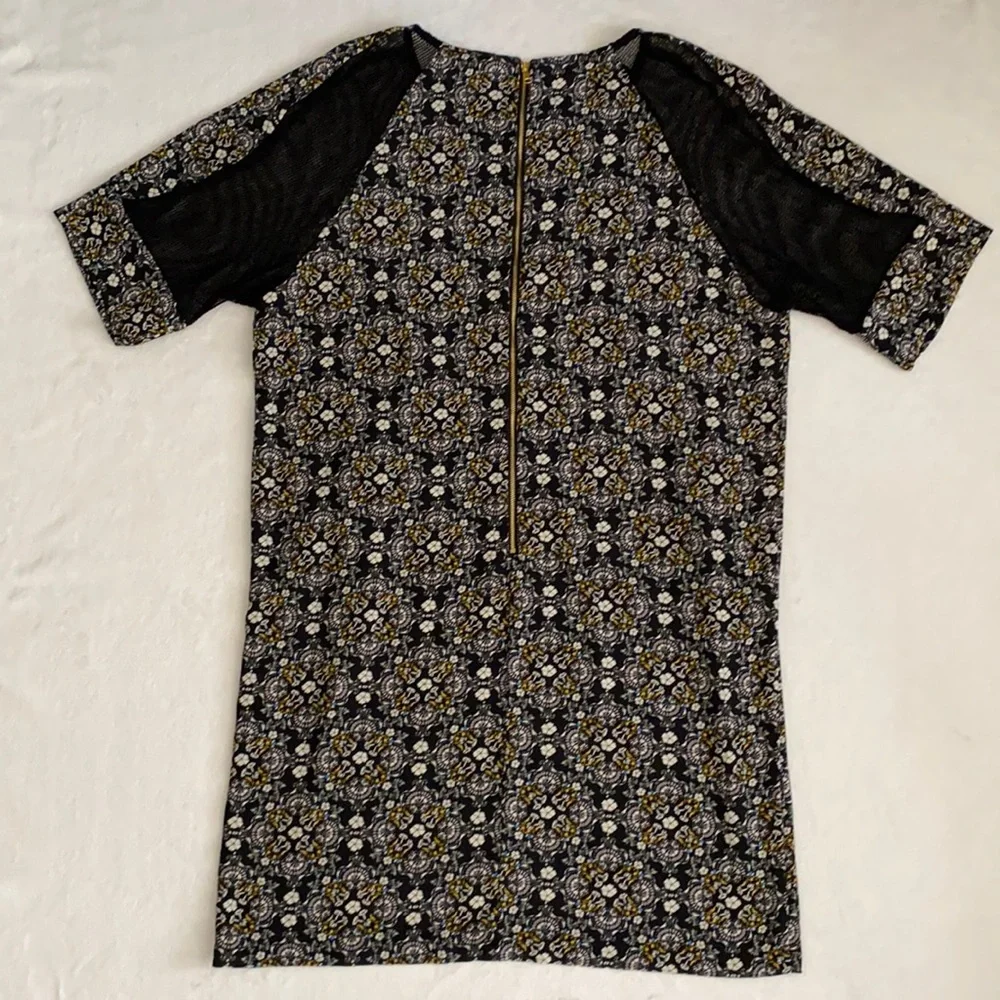 {NWT} Weston | Luella Boho Floral Medallion Print Shift Dress 8097 Black (L) - Picture 15 of 16